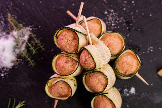 Spiedini di Polpette e Zucchine